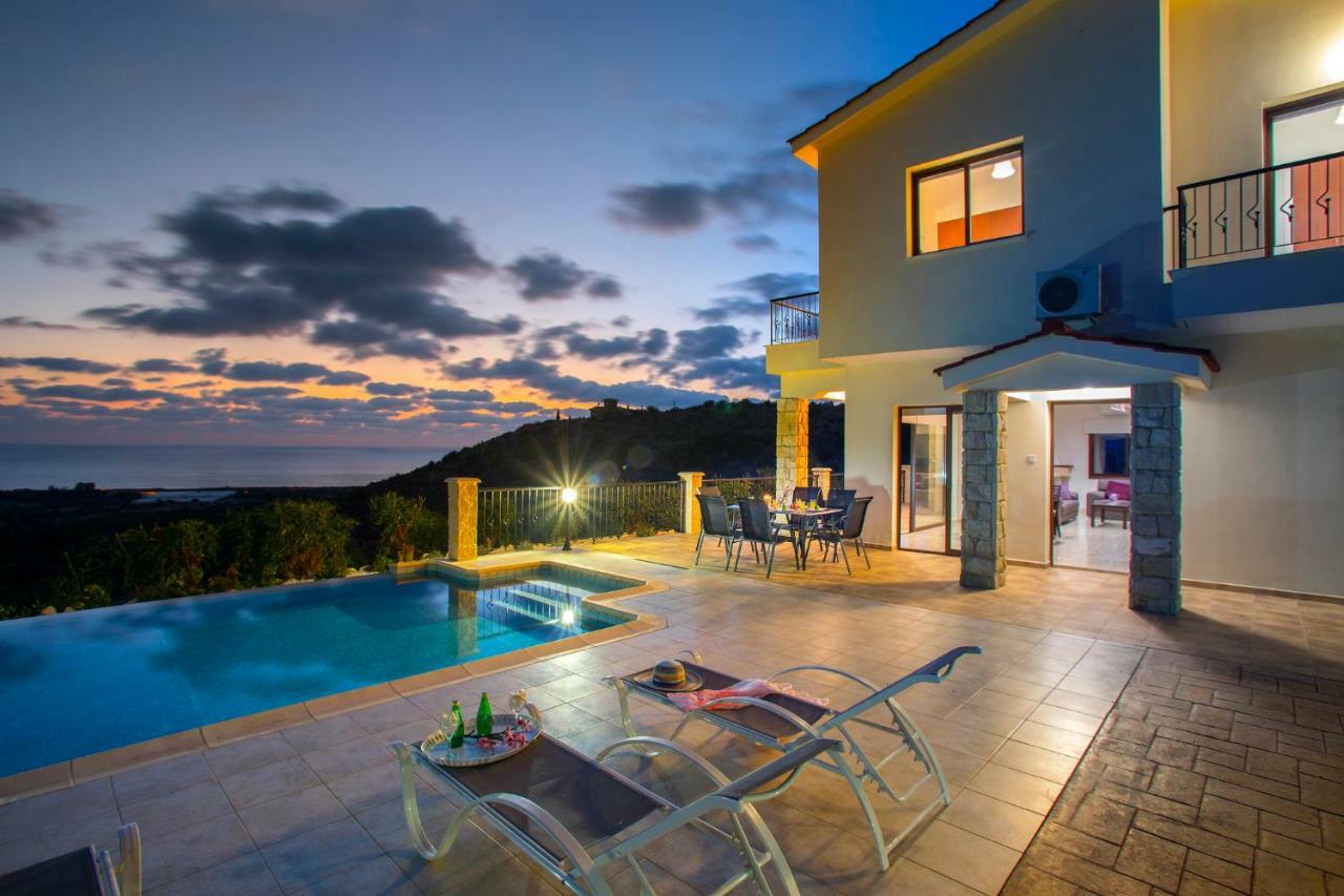 Villa Blue Jadeite Peyia Bagian luar foto